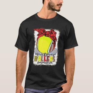 Mama der beiden Fußball-Tennisplätze beschäftigt B T-Shirt