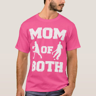 Mama der beiden lustigen Basketball Hockey-Mama T-Shirt