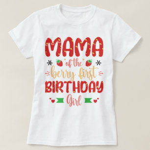 Mama der Berry Birthday Sweet Mama Erdbeeren T-Shirt