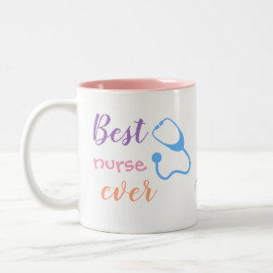 Mama der besten Krankenschwester je Zweifarbige Tasse