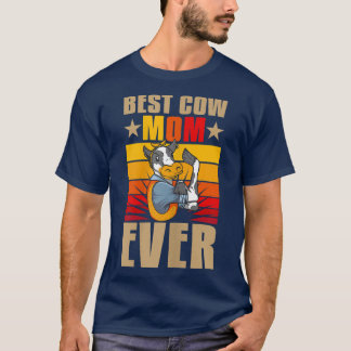 Mama der besten Kuh je Rinder Bauer Bulle Rinder T-Shirt