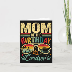 Mama der Birthday Cruiser Sungles Cruise Vintag Karte