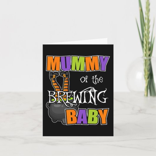 Mama der Brewing Baby Halloween Kostüme Karte (Vorderseite)