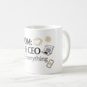 Mama: Der CEO von Everything Funny Kaffeetasse (VorderseiteRechts)