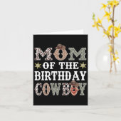 Mama der Cowboy-Rodeo-Mama Karte (Gelbe Blume)