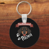Mama der Dackel, Mama der Hunde Schlüsselanhänger (Vorderseite)