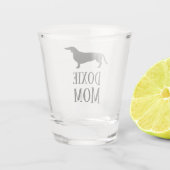 Mama der Dackel Schnapsglas (Rückseite)