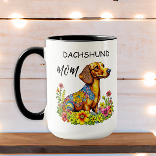 Mama der Dackel von niedlichen Cartoon Tasse