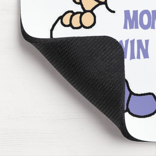 Mama der Doppelmädchen Mousepad (Ecke)