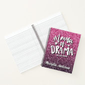 MAMA DER DRAMA CUSTOM GLITZER TYPOGRAPHIE NOTIZBLOCK (Innenseite)