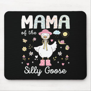 Mama der dummen Gans 1. Geburtstagsmädchen-Familie Mousepad