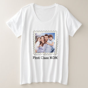 Mama der ersten Klasse Beste Mama je benutzerdefin Große Größe T-Shirt