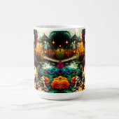 Mama der Farben und Tochter Asiatischer Blumengart Kaffeetasse (Mittel)