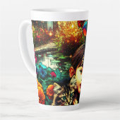 Mama der Farben und Tochter Asiatischer Blumengart Milchtasse (Linke Ecke)