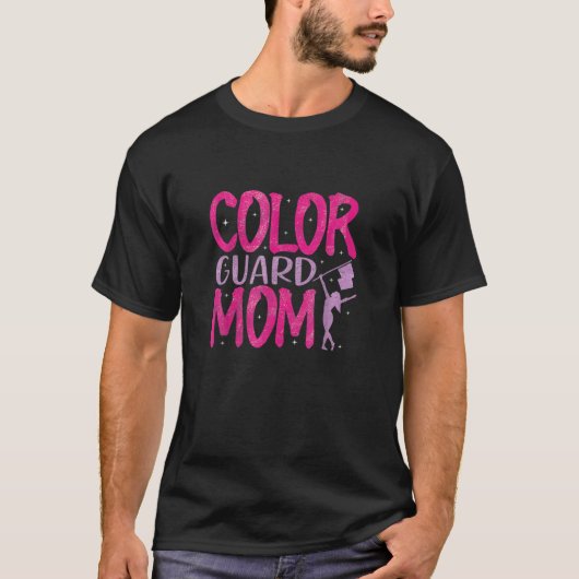Mama der Farbwächter Marching Band Mama Mütter T-Shirt (Vorderseite)