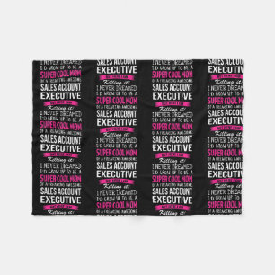 Mama der Führungskraft des Verkaufskontos Funny I  Fleecedecke