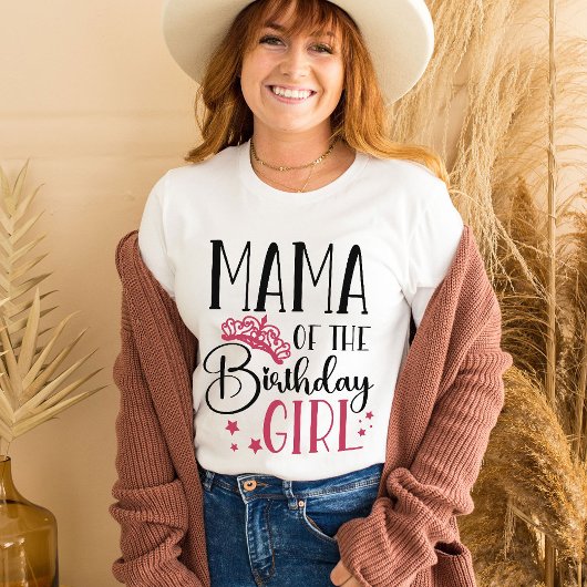 Mama der Geburtsmädchenfamilie Custom Matching T-Shirt