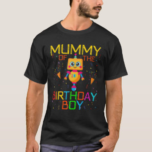 Mama der Geburtstagsfamilie Boy Robotics T-Shirt