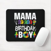 Mama der Geburtstagsjunge Autismus-Mama Mousepad (Mit Mouse)