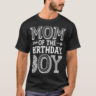 Mama der Geburtstagsjunge Funny Mama Familie M T-Shirt