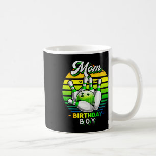 Mama der Geburtstagsjunge Matching Family Bowling Kaffeetasse
