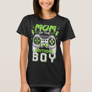 Mama der Geburtstagsjunge Matching Video Gamer Bir T-Shirt