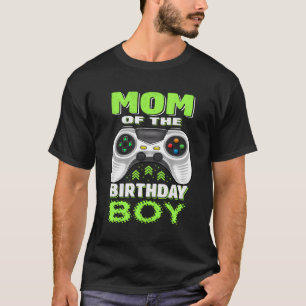 Mama der Geburtstagsjunge Matching Video Gamer Bir T-Shirt