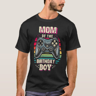 Mama der Geburtstagsjunge Matching Video Gamer Bir T-Shirt