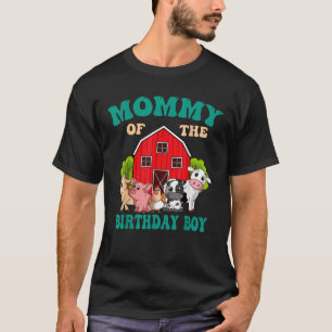 Mama der Geburtstagsjunge Tierfamilie T-Shirt