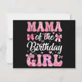Mama der Geburtstagskameradine Rosa Coquette Bow (Rückseite)