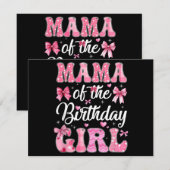 Mama der Geburtstagskameradine Rosa Coquette Bow (Vorne/Hinten)