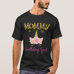 Mama der Geburtstagskarte Einhorn-Blume T-Shirt