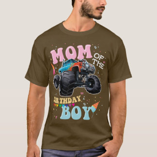 Mama der Geburtstagskinder-Monster-LKW T-Shirt