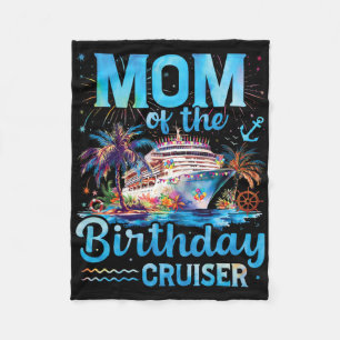 Mama der Geburtstagskreuzung Funny Cruise Geburtst Fleecedecke