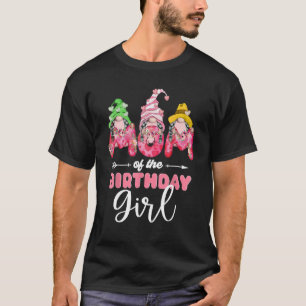 Mama der Geburtstagsmädchen Mama Blume Mütter T-Shirt