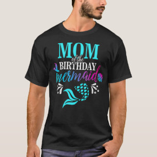 Mama der Geburtstagsmatching-Familie der Meerjungf T-Shirt