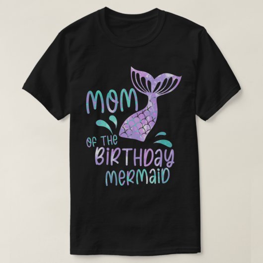 Mama der GeburtstagsMeerjungfrau 3 T-Shirt (Design vorne)