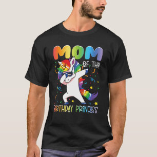 Mama der Geburtstagsprinzessin Girls Dabbing Unico T-Shirt