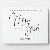 Mama der Gedenkstätte für Hochzeiten an der Braut Fotoplatte (Vorderseite)