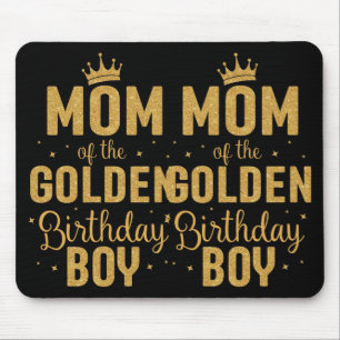 Mama der Goldenen Geburtstagsfamilie Matching Mousepad