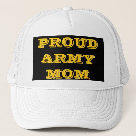 Mama der Hat-Proud-Armee Truckerkappe (Vorderseite)