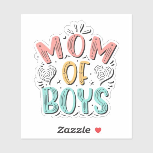 Mama der Heart-Aufkleber Aufkleber (Blatt)