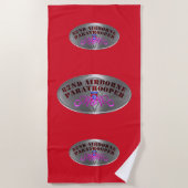 Mama der Im Flugzeug Abteilung Strandtuch (Vorderseite)