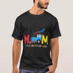 Mama der Jungen Choo Choo-Schulfamilie T-Shirt