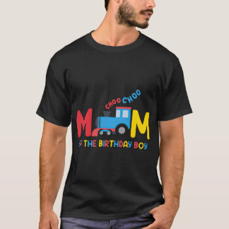 Mama der Jungen Choo Choo-Schulfamilie T-Shirt