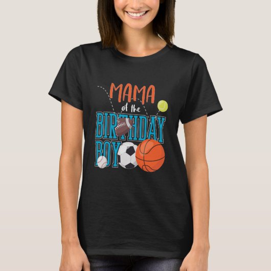Mama der jungen Sportlerfamilie T-Shirt (Vorderseite)