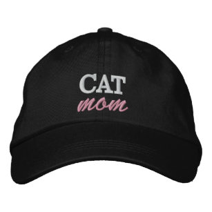 Mama der Katze bestickte Hülle, Trendy Cat Lover H Bestickte Baseballkappe