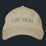 Mama der Katze Neutral bestickter Hut<br><div class="desc">Jeden Tag fügen wir neue Designs hinzu!</div>
