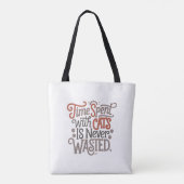 Mama der Katze Zeit mit Katzen verbracht Tasche (Rückseite)