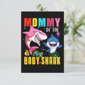 Mama der kleinen Haifisch-Funny-Geschenke Begleitkarte (Stehend Vorderseite)